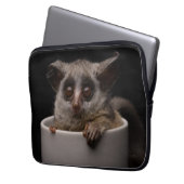 Niedliche Kleintiere | Niedliches Bushbaby Laptopschutzhülle (Vorderseite Links)