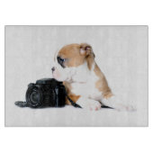 Niedliche Kleintiere | Old Tyme British Bulldog Schneidebrett (Vorderseite)
