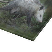 Niedliche Kleintiere | Opossum-Mama und Kinder Schneidebrett (Ecke)