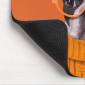 Niedliche Kleintiere | Orange Boston Terrier Mousepad (Ecke)