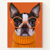 Niedliche Kleintiere | Orange Boston Terrier Notizblock (Rückseite)