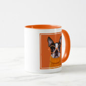 Niedliche Kleintiere | Orange Boston Terrier Tasse (VorderseiteRechts)