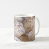Niedliche Kleintiere | Orange Kitten Pile Kaffeetasse (VorderseiteRechts)