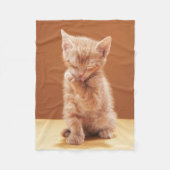 Niedliche Kleintiere | Orange Tabby Kitten Fleecedecke (Vorderseite)