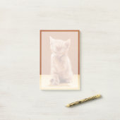 Niedliche Kleintiere | Orange Tabby Kitten Post-it Klebezettel (Auf Schreibtisch)
