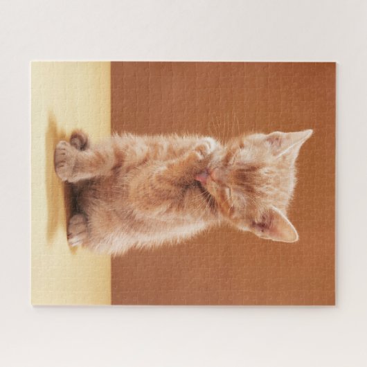 Niedliche Kleintiere | Orange Tabby Kitten Puzzle (Horizontal)