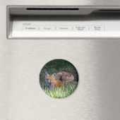 Niedliche Kleintiere | Paar von Red Fox Kit Geschw Magnet (In Situ (Geschirrspüler))