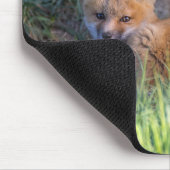 Niedliche Kleintiere | Paar von Red Fox Kit Geschw Mousepad (Ecke)
