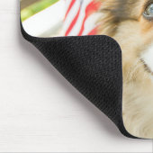 Niedliche Kleintiere | Patriotic Corgi Puppy Mousepad (Ecke)