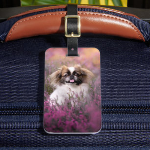 Niedliche Kleintiere Pekingese Puppy Gepäckanhänger