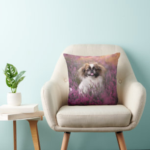 Niedliche Kleintiere   Pekingese Puppy Kissen