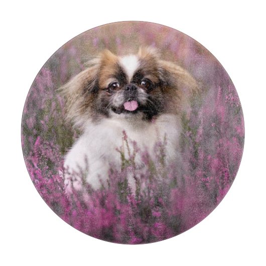 Niedliche Kleintiere | Pekingese Puppy Schneidebrett (Vorderseite)