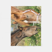 Niedliche Kleintiere | Pferdekälte Fleecedecke (Vorderseite)