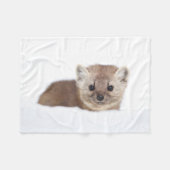 Niedliche Kleintiere | Pine Marten Fleecedecke (Vorderseite (Horizontal))