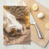 Niedliche Kleintiere | Playful Meerkats Geschirrtuch (Viertel Falte)