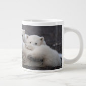 Niedliche Kleintiere | Polar Bear Family Alaska Jumbo-Tasse (Rechts)
