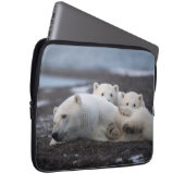 Niedliche Kleintiere | Polar Bear Family Alaska Laptopschutzhülle (Vorne Rechts)