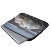 Niedliche Kleintiere | Polar Bear Family Alaska Laptopschutzhülle (Vorne Knopf)