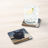 Niedliche Kleintiere | Portrait einer Schwarzen Ka Getränkeuntersetzer (Rechte Seite)