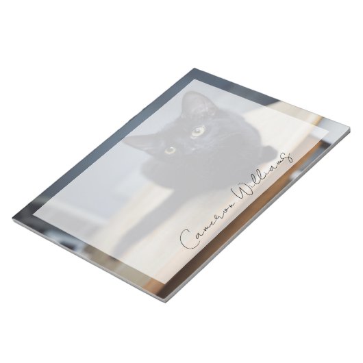 Niedliche Kleintiere | Portrait einer Schwarzen Ka Notizblock (angewinkelt)