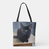 Niedliche Kleintiere | Portrait einer Schwarzen Ka Tasche (Rückseite)