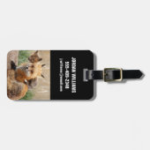 Niedliche Kleintiere | Red Fox & Baby Gepäckanhänger (Vorderseite horizontal)