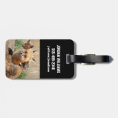 Niedliche Kleintiere | Red Fox & Baby Gepäckanhänger (Rückseite horizontal)