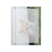 Niedliche Kleintiere | Red Fox Kit Peeking Notizblock (Rotiert)
