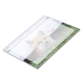 Niedliche Kleintiere | Red Fox Kit Peeking Notizblock (angewinkelt)