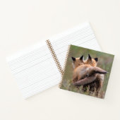 Niedliche Kleintiere | Red Fox Kits Locking Schwan Notizblock (Innenseite)