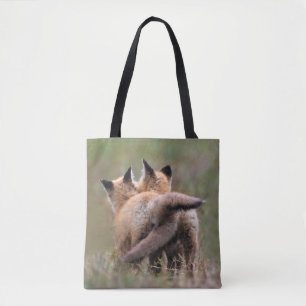 Niedliche Kleintiere   Red Fox Kits Locking Schwan Tasche