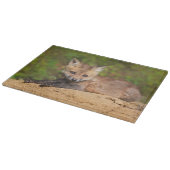 Niedliche Kleintiere | Red Fox Pup Schneidebrett (Ecke)