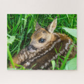 Niedliche Kleintiere | Roe Deer Baby Puzzle (Horizontal)