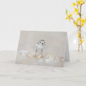 Niedliche Kleintiere | Rohrleitungs-Küken Karte (Gelbe Blume)