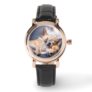 Niedliche Kleintiere   Rothaariger Chihuahua-Hund Armbanduhr