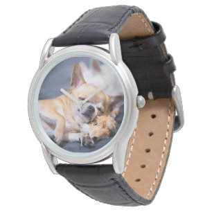 Niedliche Kleintiere   Rothaariger Chihuahua-Hund Armbanduhr