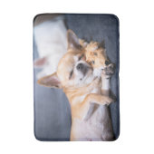 Niedliche Kleintiere | Rothaariger Chihuahua-Hund Badematte (Vorderseite Vertikal)