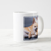 Niedliche Kleintiere | Rothaariger Chihuahua-Hund Jumbo-Tasse (Vorderseite Rechts)