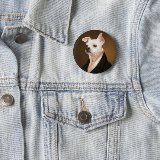 Niedliche Kleintiere | Royal Chihuahua Portrait Button (Beispiel)