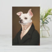 Niedliche Kleintiere | Royal Chihuahua Portrait Dankeskarte (Stehend Vorderseite)