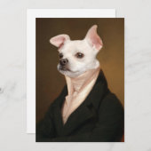 Niedliche Kleintiere | Royal Chihuahua Portrait Dankeskarte (Vorne/Hinten)