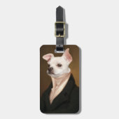 Niedliche Kleintiere | Royal Chihuahua Portrait Gepäckanhänger (Vorderseite vertikal)