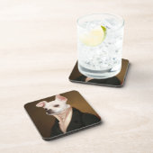 Niedliche Kleintiere | Royal Chihuahua Portrait Getränkeuntersetzer (Rechte Seite)