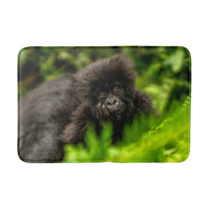 Niedliche Kleintiere Säugling Gorilla Badematte