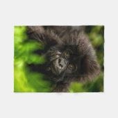 Niedliche Kleintiere | Säugling Gorilla Fleecedecke (Vorderseite (Horizontal))