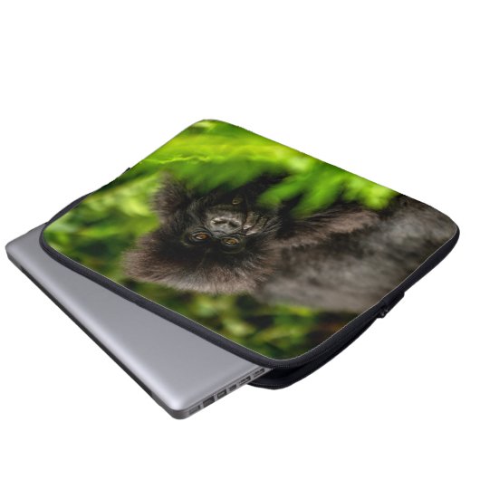 Niedliche Kleintiere | Säugling Gorilla Laptopschutzhülle (Vorne Knopf)