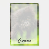 Niedliche Kleintiere | Säugling Gorilla Post-it Klebezettel (Vorderseite)