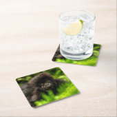 Niedliche Kleintiere | Säugling Gorilla Rechteckiger Pappuntersetzer (Vor Ort)