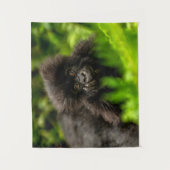 Niedliche Kleintiere | Säugling Gorilla Wandteppich (Vorderseite)