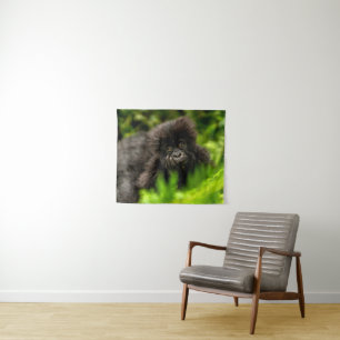 Niedliche Kleintiere Säugling Gorilla Wandteppich
